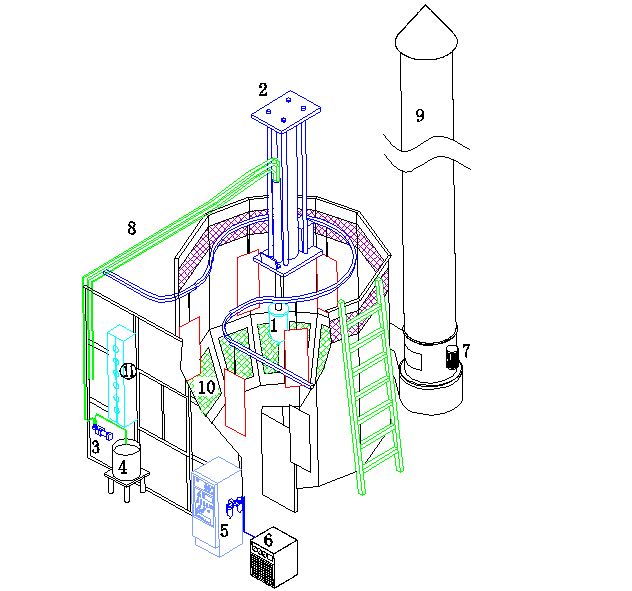 electrostatic disk spray booth