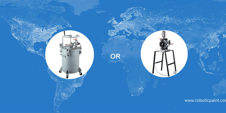 Diaphragm Pump vs Pressure Pot