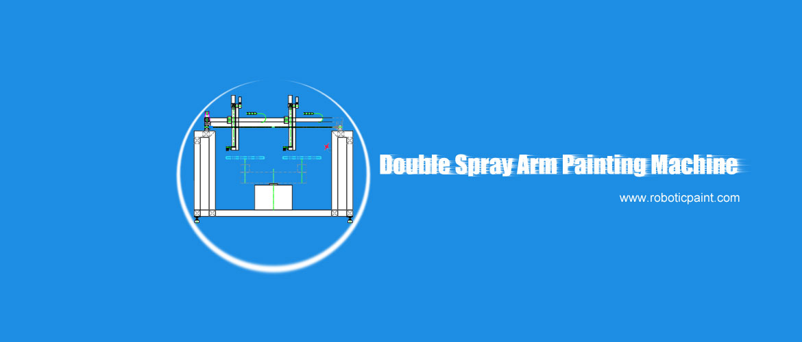 double spray arm painting machine